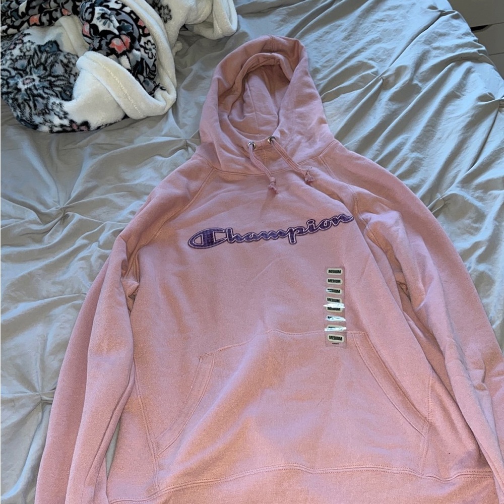 Champion Women's Light Pink Hoodie